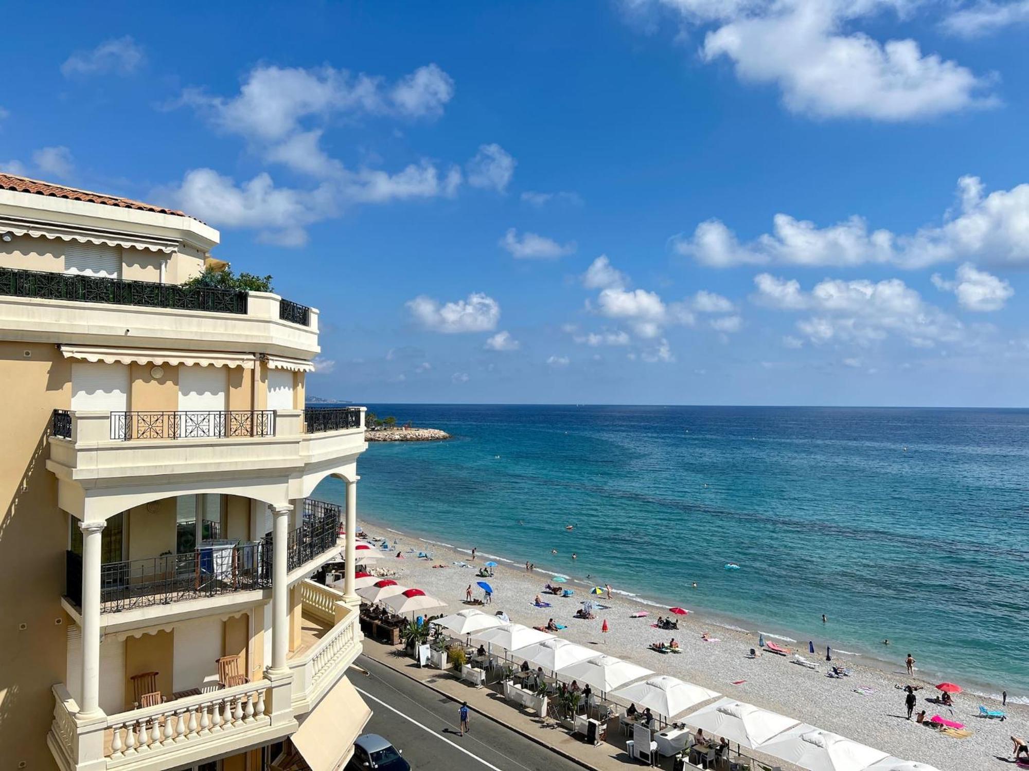 'Le Victoria Beach' Vue Mer Plein Centre, Spacieux Мантон Екстер'єр фото