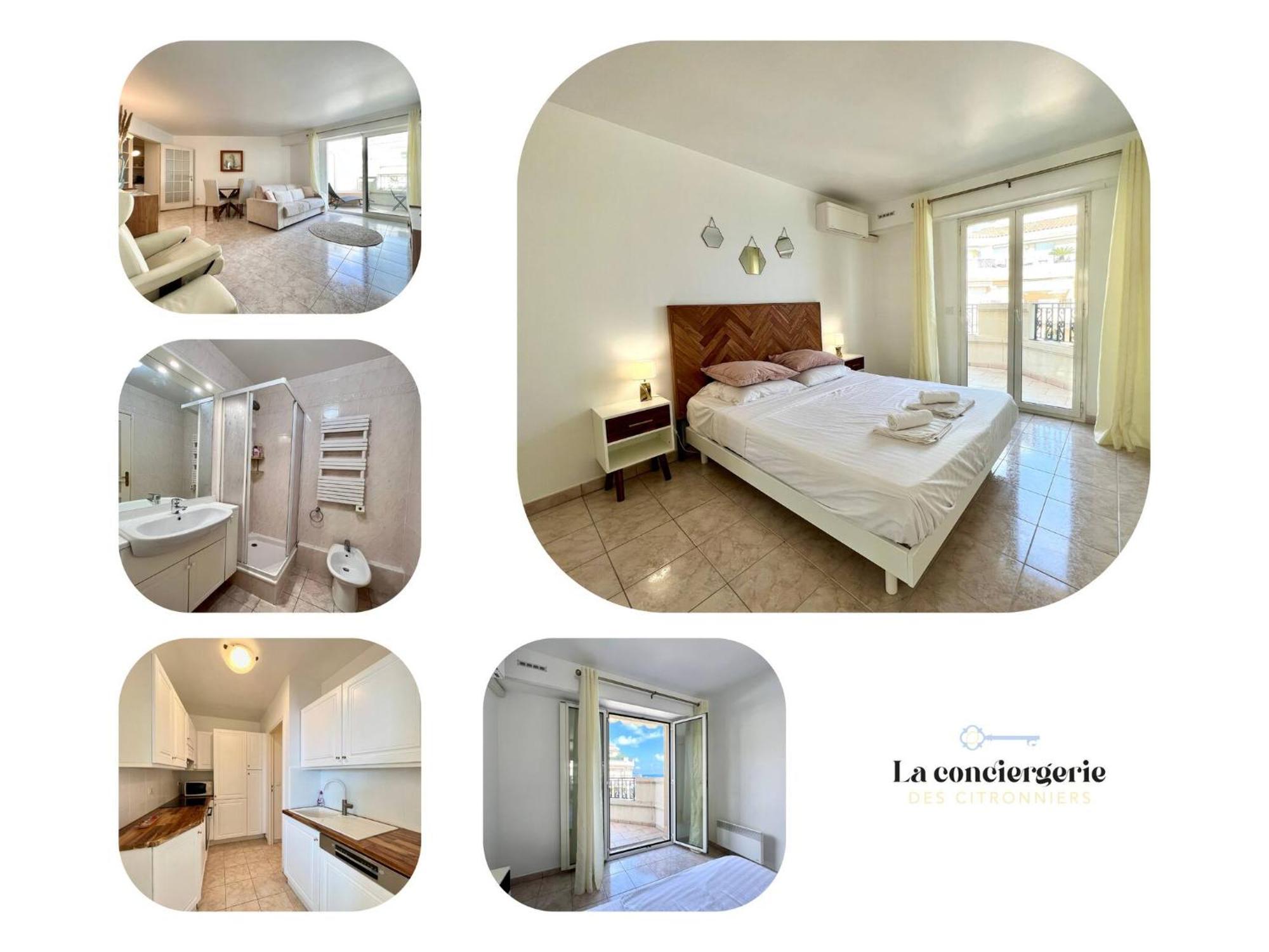 'Le Victoria Beach' Vue Mer Plein Centre, Spacieux Мантон Екстер'єр фото
